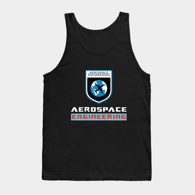 Best aerospace engineering text and logo Tank Top by PrisDesign99